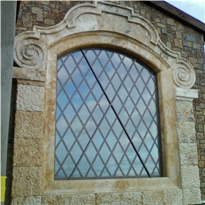 Large Window Frame In Travertine