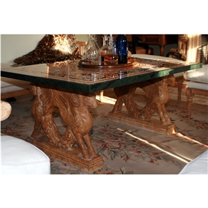 Waterjet Medallion Top Coffee Table