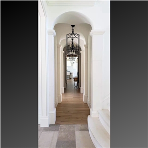 White Limestone Pilaster