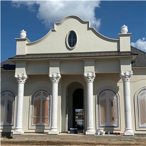 White Marble Corinthian Column