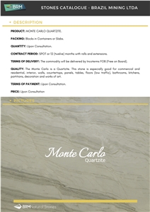 Monte Carlo Quartzite Block / Monaco Quartzite