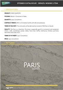 Paris Quartzite- Dakar Quartzite Blocks