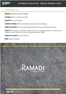 Ramadi Dolomitic Marble Block / Arabescatus Marble