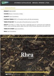 Rhea Schist Block / Saturnia Schist Blocks