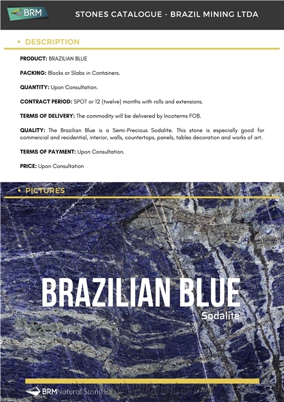 Sodalita / Brazilian Blue / Sodalite Blocks