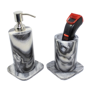 Marble Dispenser, Bath Accessories