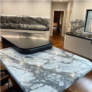Nero Assoluto Granite Benchtops-Manhattan Marble Splashbacks