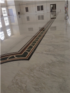 Waterjet Pattern, Marble Flooring