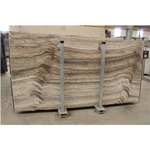 Light Silver Travertine Slabs