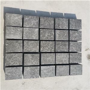 China Andesite Black Basalt Cube Cobble Stone Outdoors Paver
