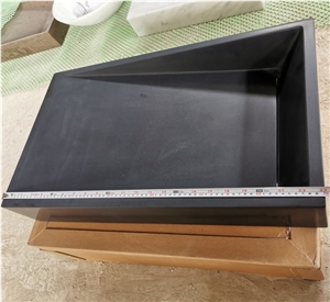 Factory Direct Supplier Honed Black Granite Basin Sink