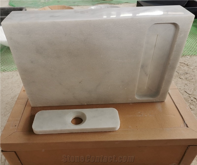 OUTLETS  Price Carrara White Marble Bathroom Sink