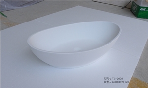 White Acrylic Solid Surface Sinks, Wash Basins