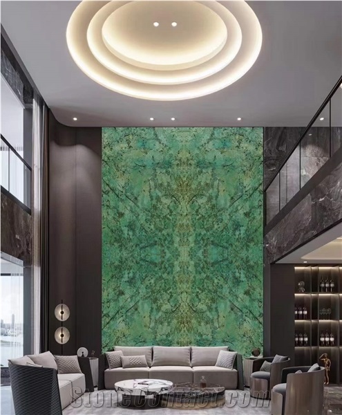 Amazon Green Luxury Green Quartzite Wall Panel Slab Tiles