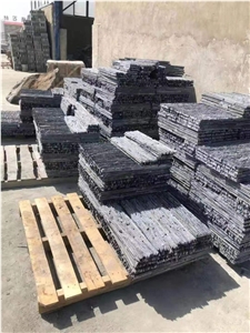 Black Slate River Run Stone Chiseled Wall Cladding Tile