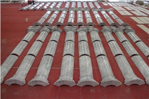 Customized Villa Interior Decor Carrara White Marble Columns