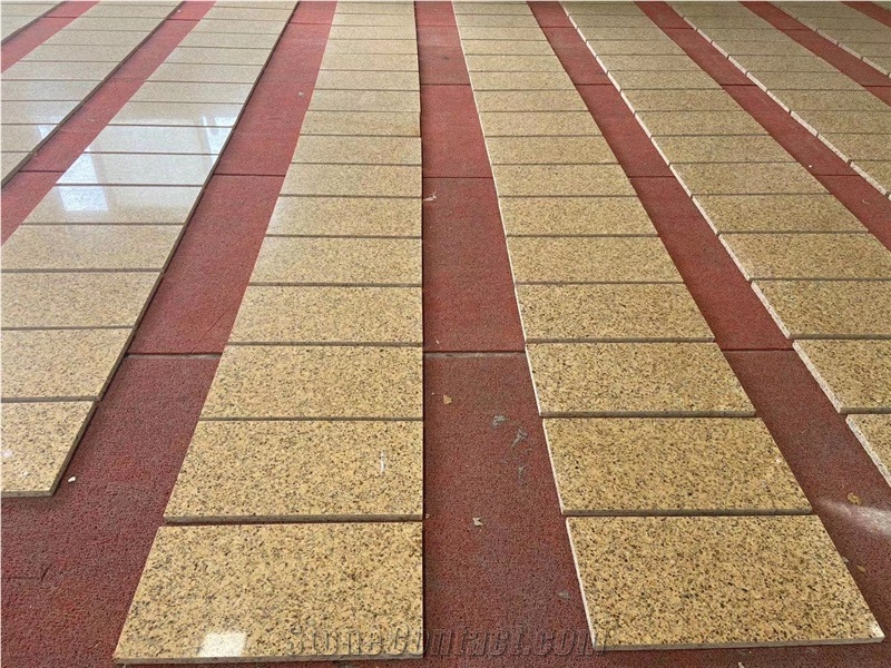 Diamond Golden Granite Slabs And Tiles With Steady Supply