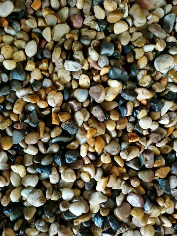 Landscaping Colorful Pebble Stones For Garden And Driveway