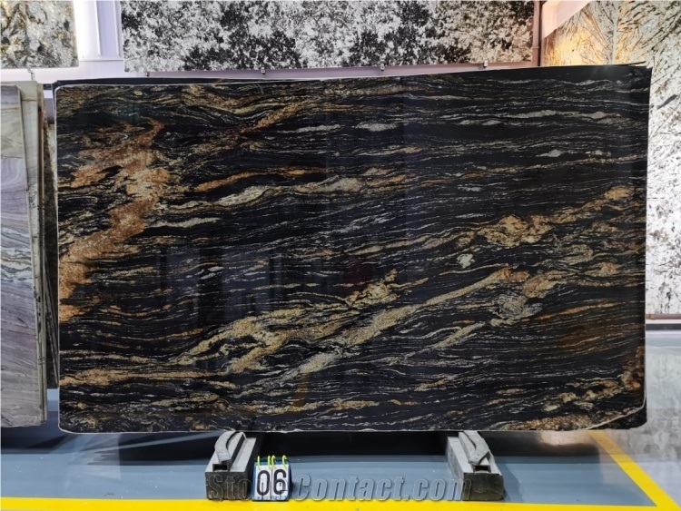 Luxury Black Gold Marble Slabs For Walling And Flooring Tile