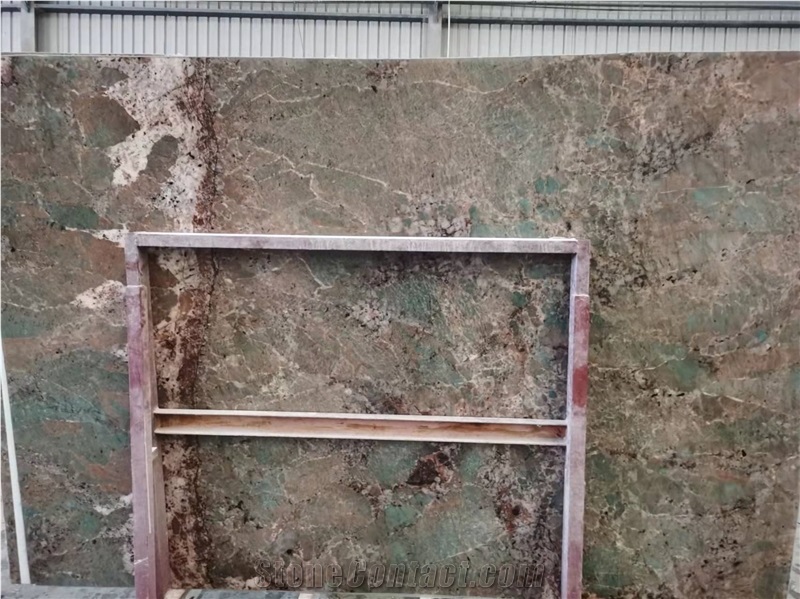 Amazon Green Quartzite Honeycomb Panels Under Processing