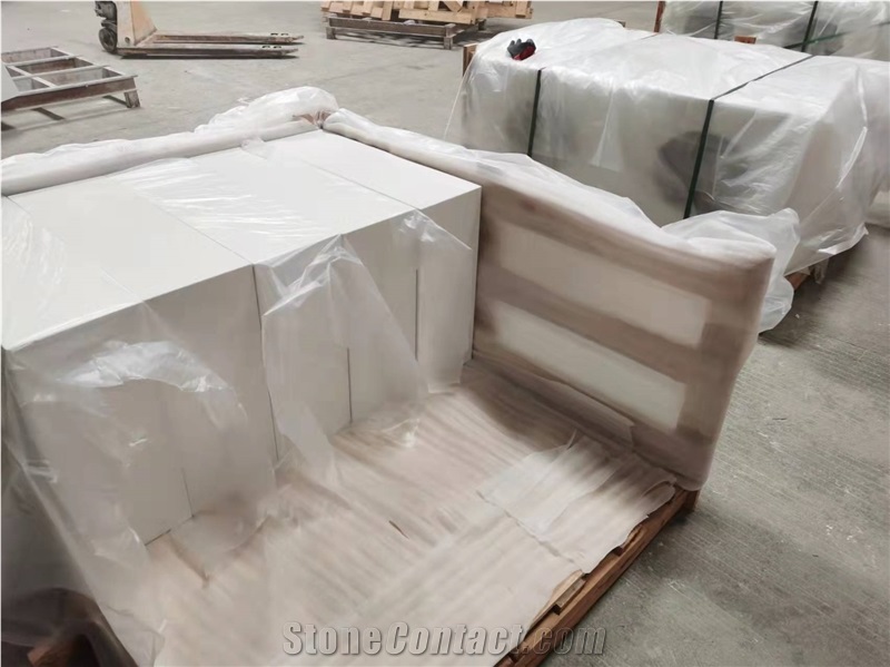 Factory Price White Quartz Artifical Stone  Vanity Tops