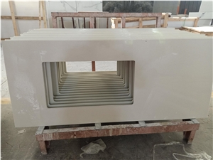 White Quartz Top Artificial Stone White Quartz Vanity Tops