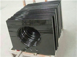 Factory Prices Natural Stone China Black Granite Vanity Top