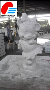 G633 Granite Sculpturegrey Color Minnie Mouse Sculpture