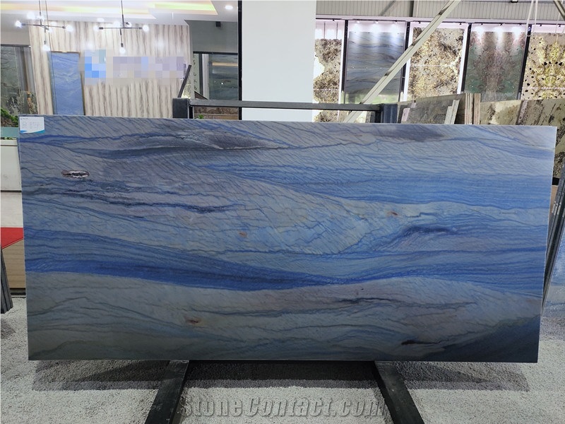 Azul Macaubas High Quality Polished Quartzite Slab