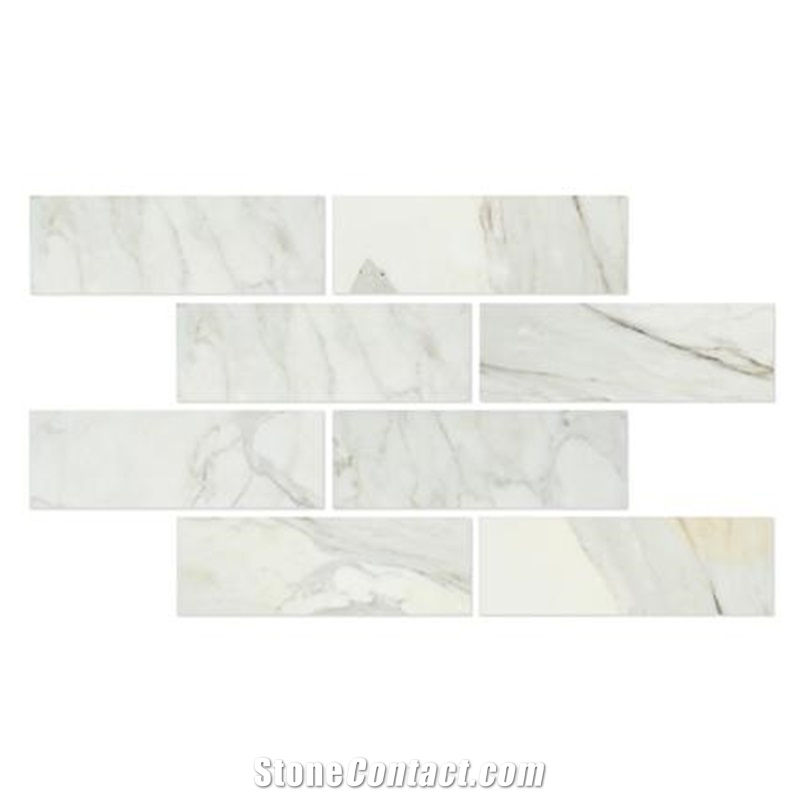 Calacatta Gold Marble 4"X12" Walling Tile