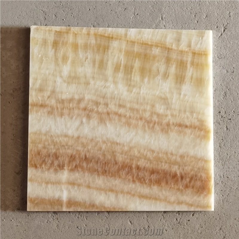 Honey Onyx 4"X4" Walling Tile For Interior Decoration