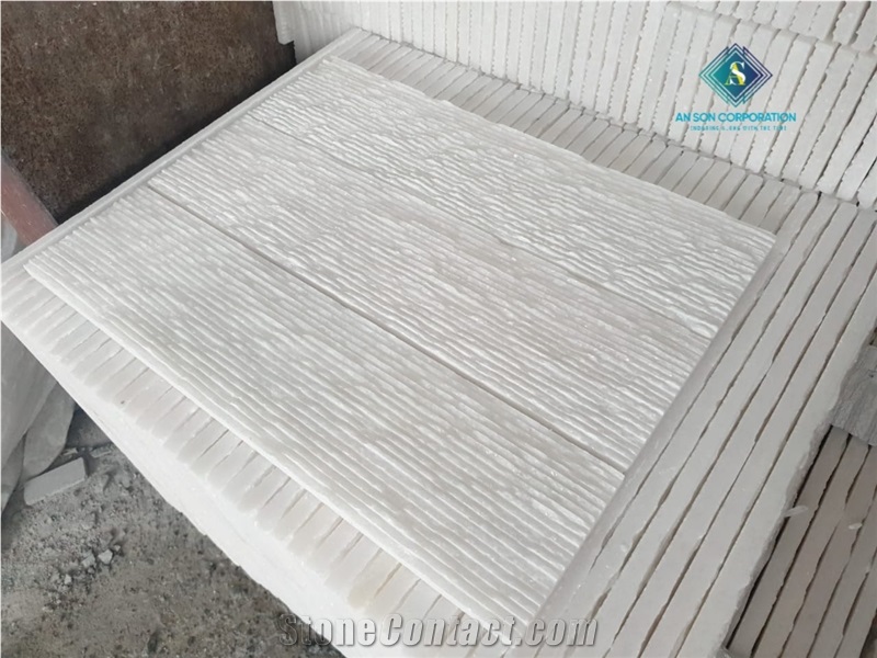 Big Sale For Line Chiseled White Marble 