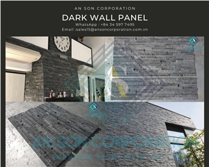 Dark Wall Panel Ledge Stone/Stacked Stone/Veneer Stone Panel