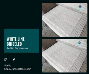 Hot Product - Vietnam White Line Chiseled Wall Panel