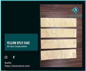 Hot Product - Yellow Split Face Wall Cladding 