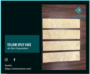 Hot Product - Yellow Split Face Wall Cladding