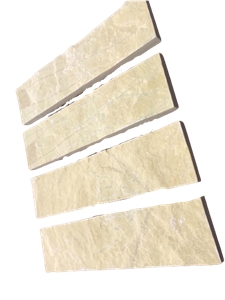 Natural Stone Yellow Split Size 5X20x1.5Cm