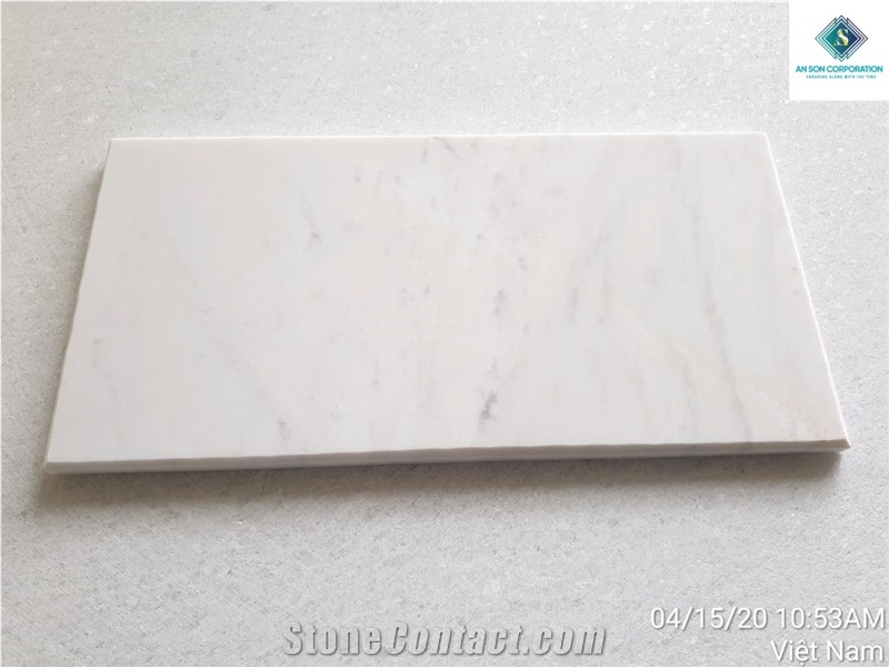 Polished Milky White Marble Wall Panel