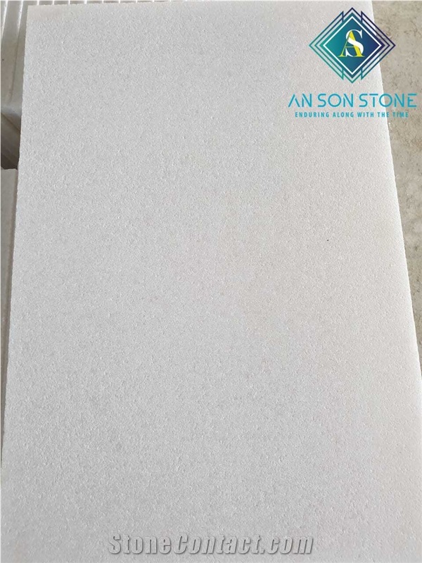Sandblasting Surface Vietnam Supplier White Marble