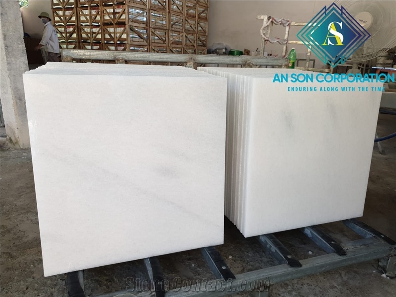 SECOND QUALITY 60X60CM WHITE MARBLE TILE CHEAP PRICE