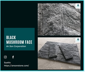 Vietnam Black Mushroom Face Wall Cladding