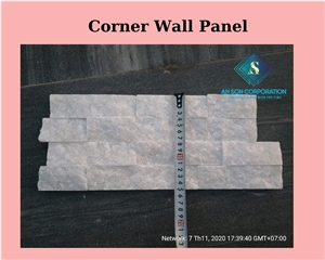 White Marble Corner Wall Panel