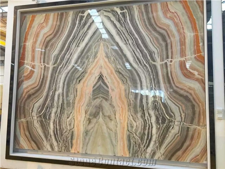 Natural Marble Stone Bookmatch Polished Marble Slabs
