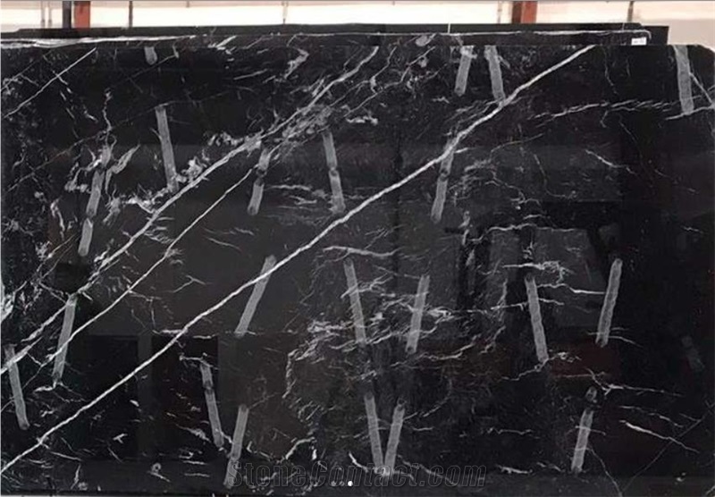 Nero Marquina Polished Bookmatched