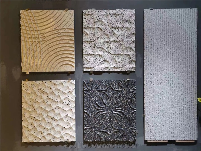 Brown Cement Terrazzo Slabs Tiles 