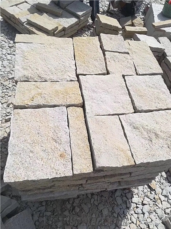Natural Granite Grave Cube Stone For Patio Path Pavers Setts