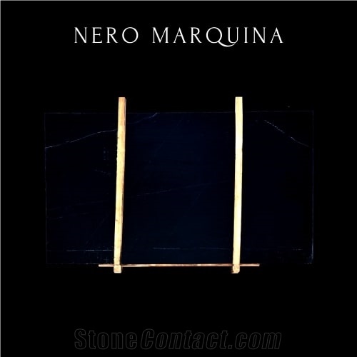 Turkey Nero Marquina Marble Slab - Black Marble