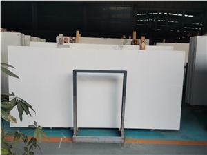 China Pure White Nano Vetro Artificial Microcrystalline Slab