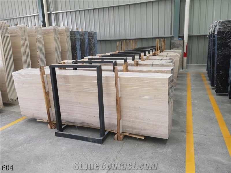 Ginkgo Wood Grain Marble Slab Tile In China Stone Market