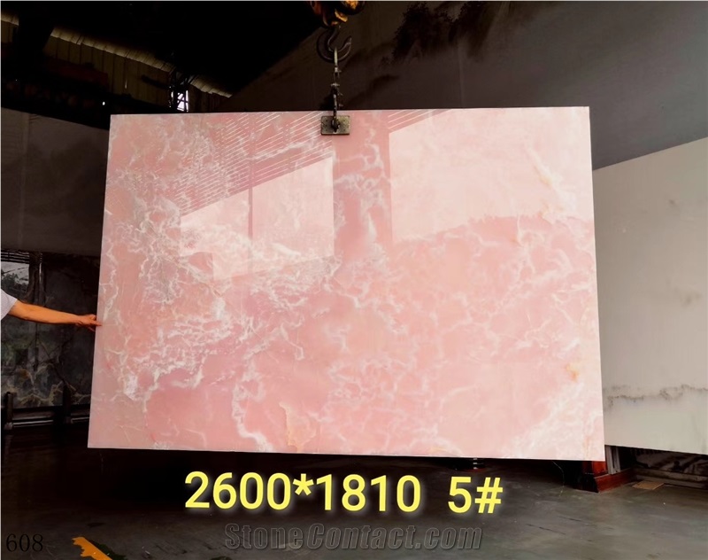 Naghadeh Onix Pink Dark Onyx Slab Tile In China Stone Market